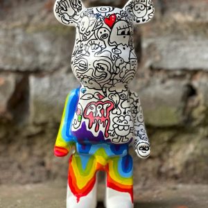 Desing Rainbow Doodle Bear