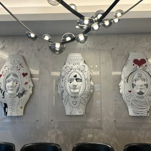 Abstract Face Wall Sculpture Set