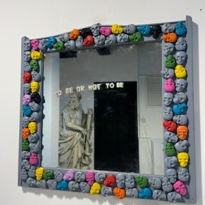 Design Wall Mirror Color Skull